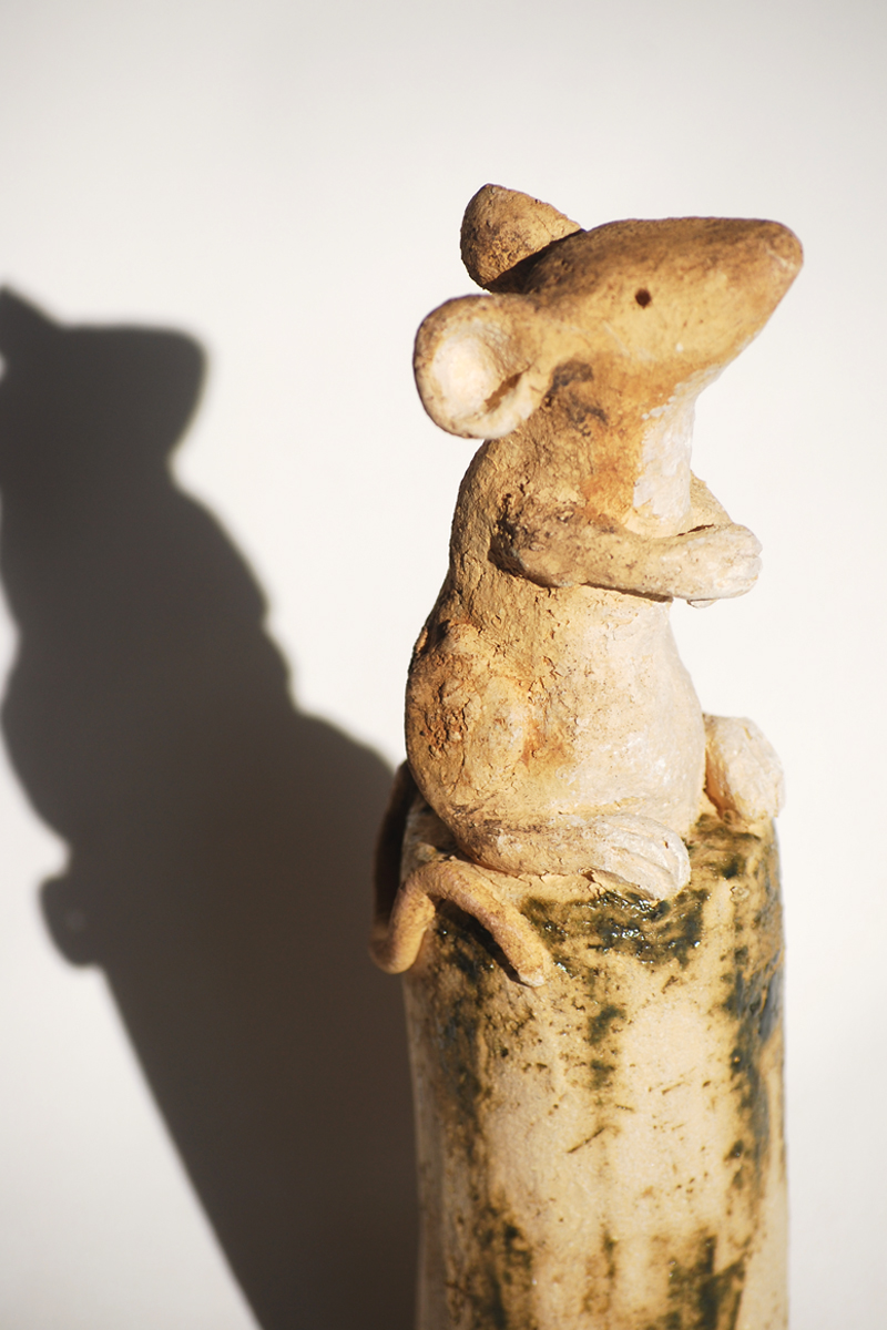 Ceramic Harvest Mouse by Ashley James